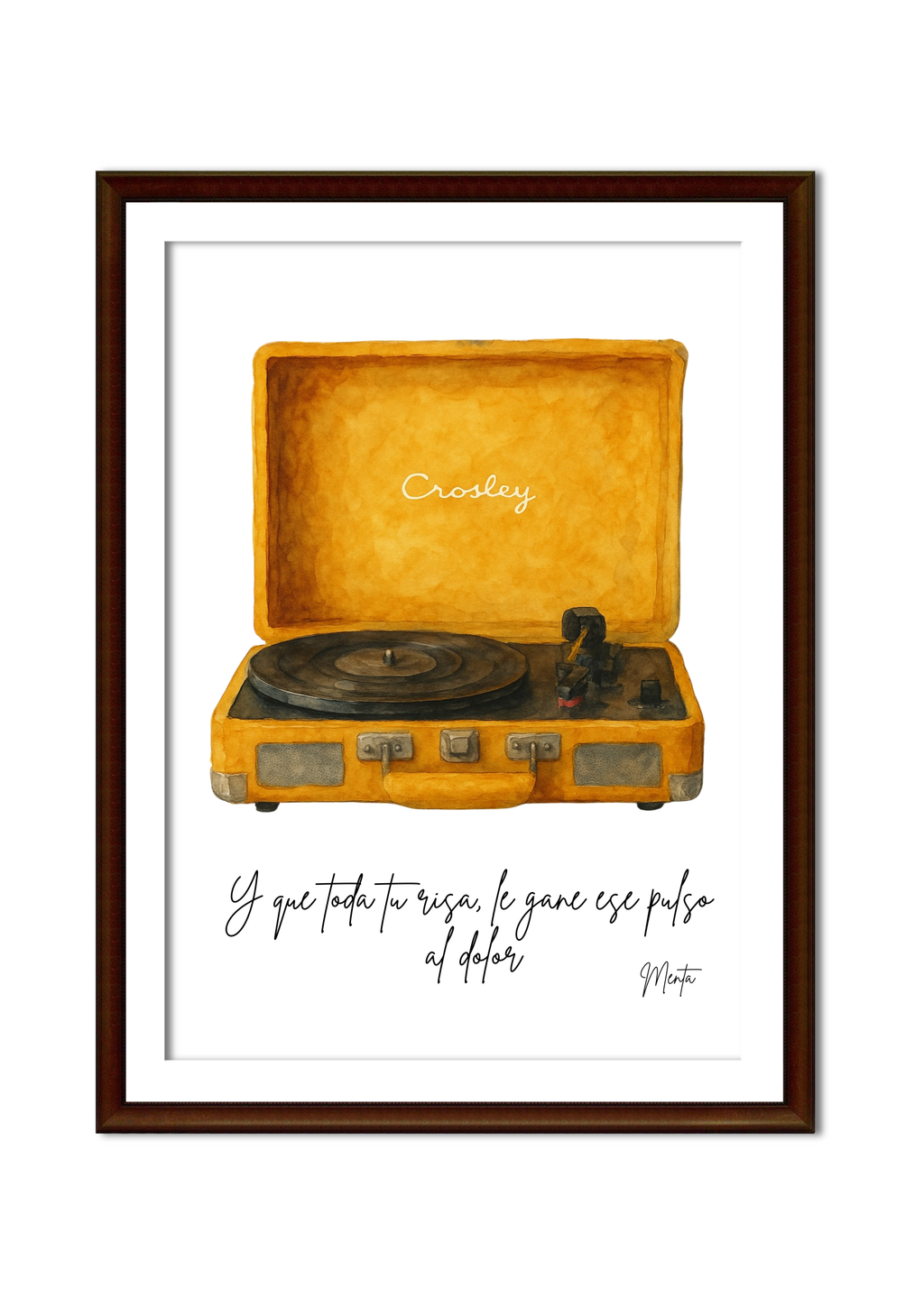 Lámina Tocadiscos || El Canto del Loco