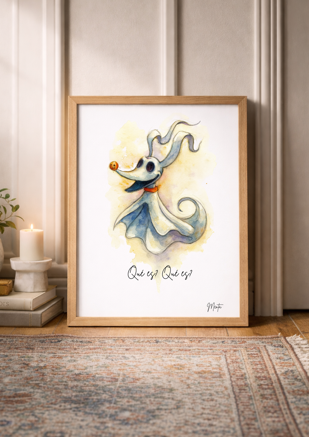 Lámina Pesadilla Antes de Navidad || Zero