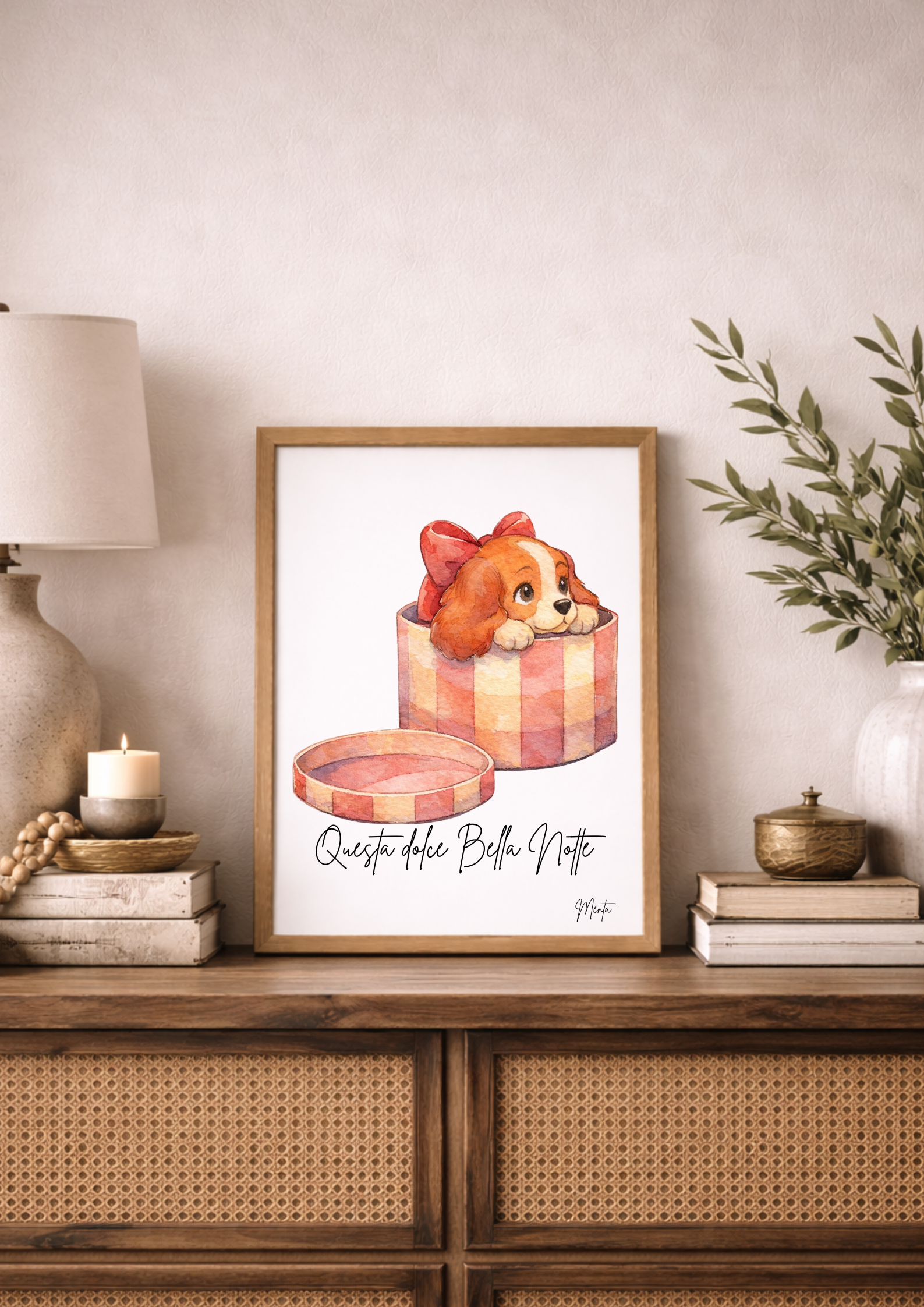 Lámina La Dama y El Vagabundo